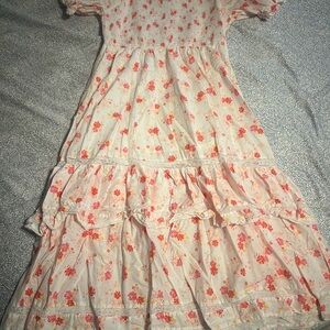 Floral Ruffle Maxi Dress